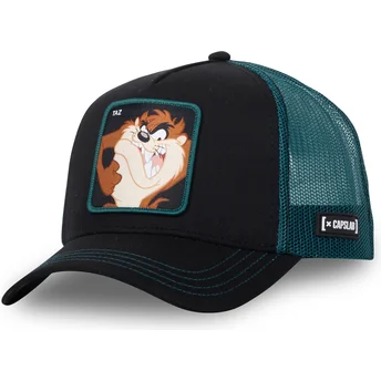 Kepurė išlenkta juoda snapback Tasmanijos velnias Looney Tunes Capslab