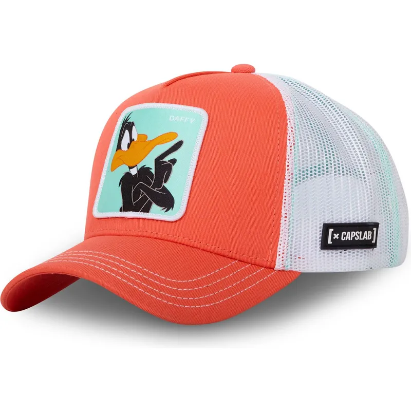 czapka-trucker-pomaranczowo-biala-kaczor-daffy-daf-ct-looney-tunes-od-capslab