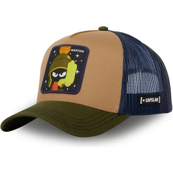 Capslab Marvin the Martian MAR1 CT Looney Tunes Brown, Blue and Green Trucker Hat