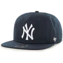kepure-plokscia-tamsiai-melyna-snapback-new-york-yankees-mlb-47-brand