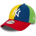 kepure-islenkta-ivairiaspalvis-reguliuojamas-vaikams-9forty-block-new-york-yankees-mlb-new-era