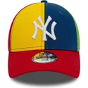 regulowana-wielokolorowa-czapka-z-daszkiem-dla-chlopca-9forty-block-new-york-yankees-mlb-new-era