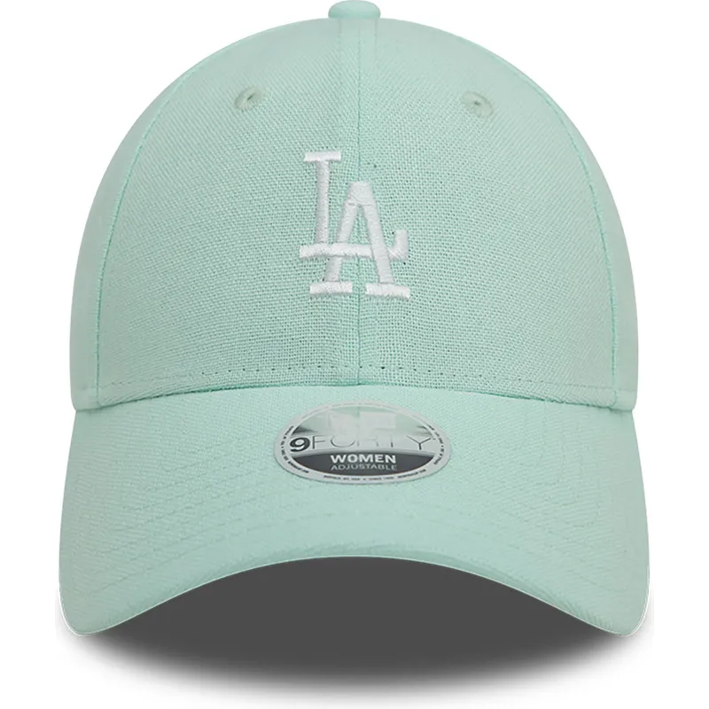 kepure-islenkta-zalia-reguliuojamas-9forty-linen-los-angeles-dodgers-mlb-new-era