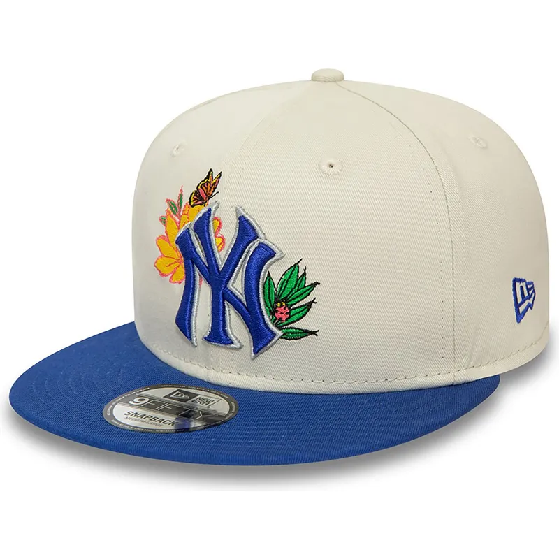 biala-i-niebieska-plaska-czapka-snapback-9fifty-floral-new-york-yankees-mlb-new-era