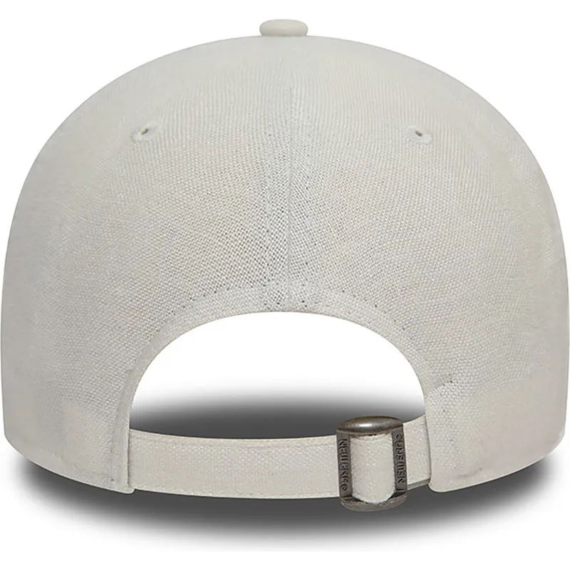 kepure-islenkta-balta-reguliuojamas-9forty-linen-new-york-yankees-mlb-new-era