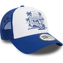 kepure-islenkta-melyna-snapback-a-frame-frame-graphic-ice-cream-los-angeles-new-era