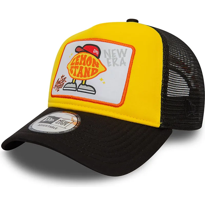 kepure-islenkta-geltona-snapback-lemon-stand-life-gave-me-lemons-a-frame-patch-new-era
