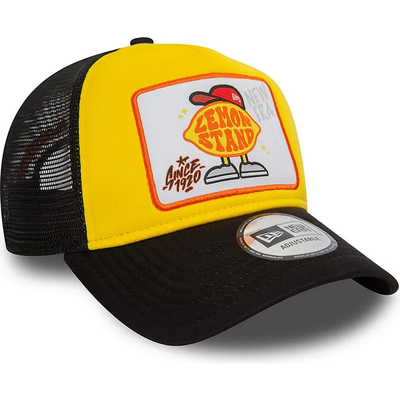 kepure-islenkta-geltona-snapback-lemon-stand-life-gave-me-lemons-a-frame-patch-new-era