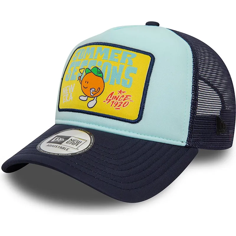 kepure-islenkta-melyna-snapback-summer-sessions-a-frame-patch-new-era