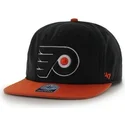 kepure-plokscia-juoda-snapback-philadelphia-flyers-nhl-47-brand