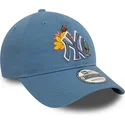 regulowana-niebieska-czapka-z-daszkiem-9twenty-floral-new-york-yankees-mlb-marki-new-era