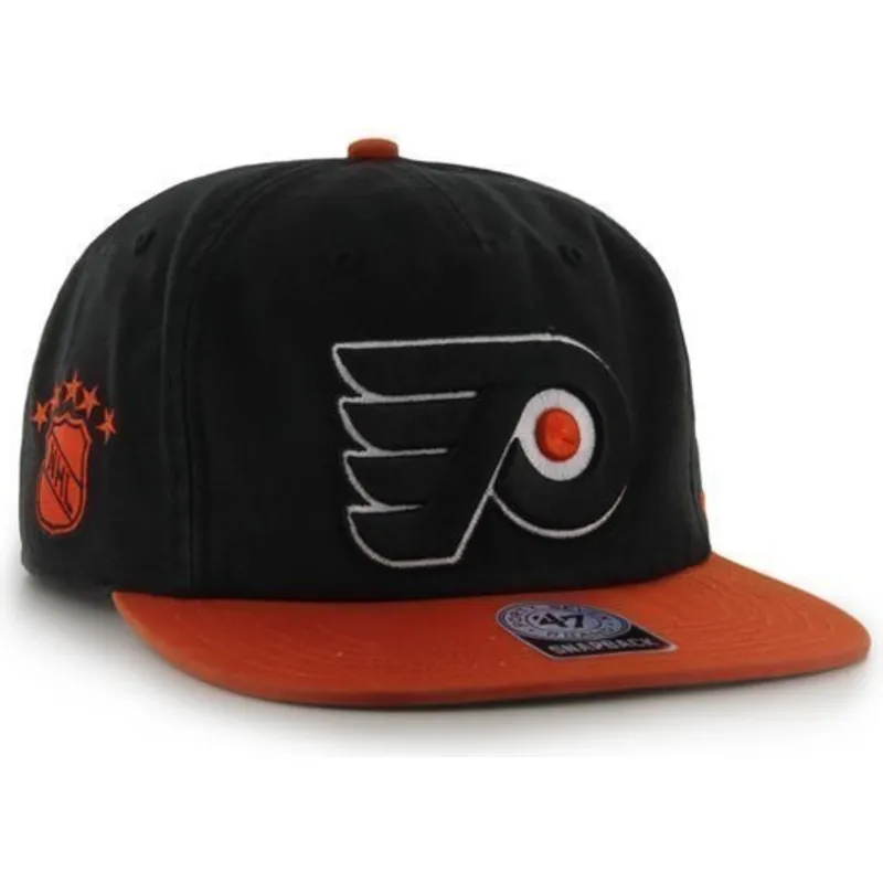 cap-plokscia-black-snapback-philadelphia-flyers-nhl-47-brand