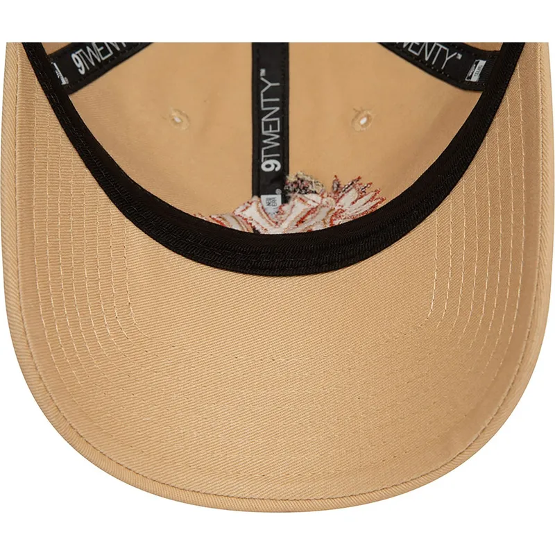 kepure-islenkta-ruda-reguliuojamas-9twenty-floral-new-york-yankees-mlb-new-era