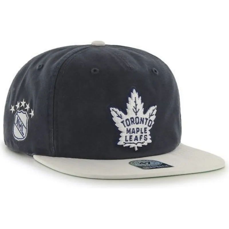 kepure-plokscia-tamsiai-melyna-snapback-toronto-maple-leafs-nhl-47-brand kepure-plokscia-tamsiai-melyna-snapback-toronto-maple-leafs-nhl-47-brand