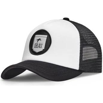 Czapka trucker biała i czarna Classic od Oblack