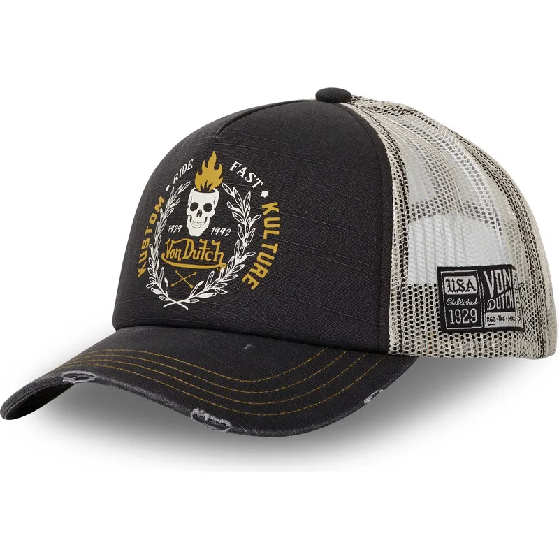 kepure-islenkta-vilkikas-juoda-snapback-crew13-von-dutch