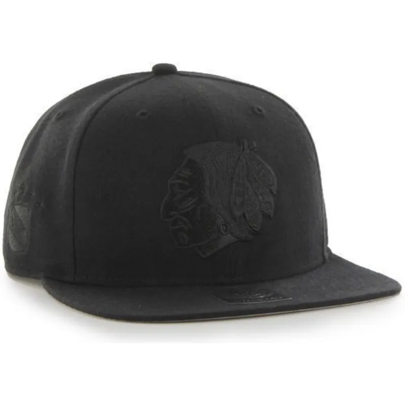 kepure-plokscia-juoda-snapback-chicago-blackhawks-nhl-47-brand kepure-plokscia-juoda-snapback-chicago-blackhawks-nhl-47-brand