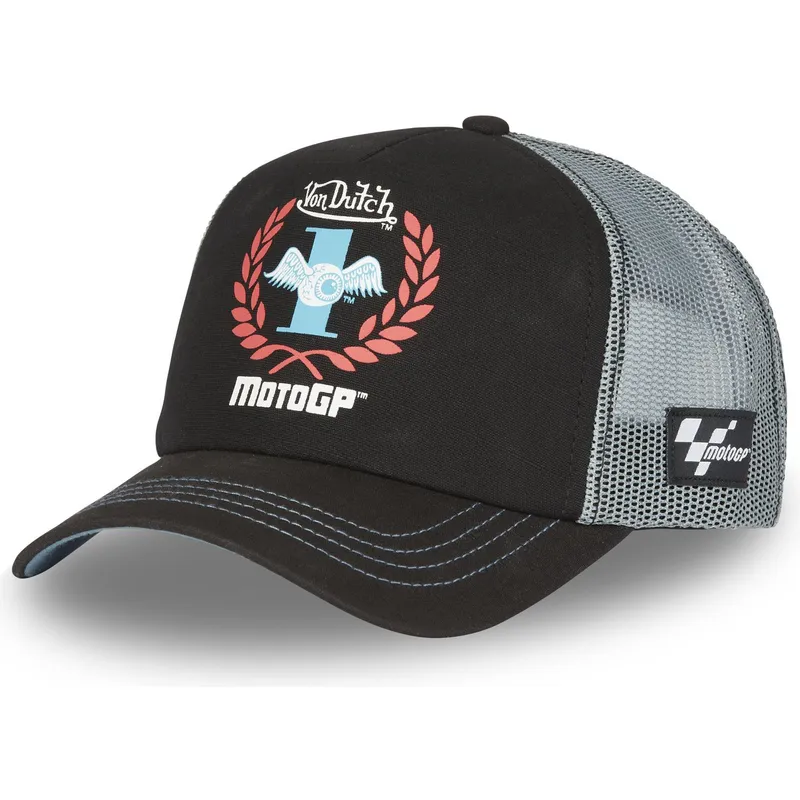 kepure-islenkta-juoda-snapback-moto-gp4-motogp-von-dutch