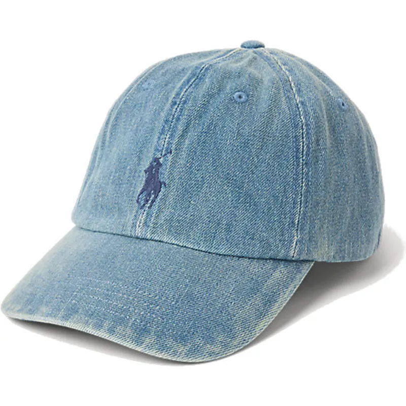 kepure-islenkta-melyna-reguliuojamas-classic-sport-denim-polo-ralph-lauren