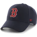 granatowa-czapka-z-zakrzywionym-daszkiem-i-czerwonym-logo-boston-red-sox-mlb-clean-up-marki-47-brand