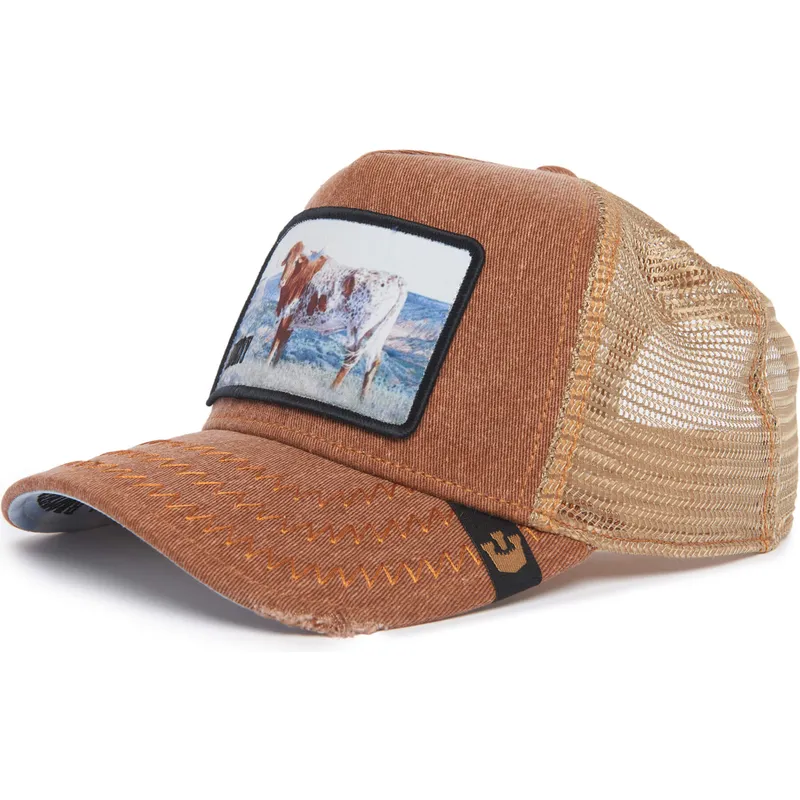 kepure-islenkta-ruda-snapback-horny-model-no-h02ny-rodeo-the-farm-goorin-bros