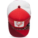 czapka-trucker-czerwona-kogut-cock-courage-farmigami-the-farm-od-goorin-bros