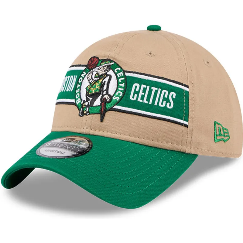 kepure-islenkta-ruda-reguliuojamas-9twenty-draft-2024-boston-celtics-nba-new-era
