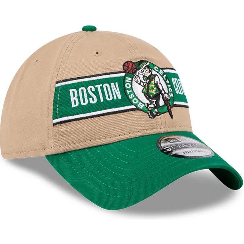 kepure-islenkta-ruda-reguliuojamas-9twenty-draft-2024-boston-celtics-nba-new-era