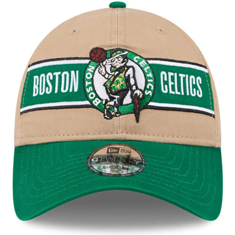 kepure-islenkta-ruda-reguliuojamas-9twenty-draft-2024-boston-celtics-nba-new-era