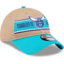 kepure-islenkta-ruda-reguliuojamas-9twenty-draft-2024-charlotte-hornets-nba-new-era