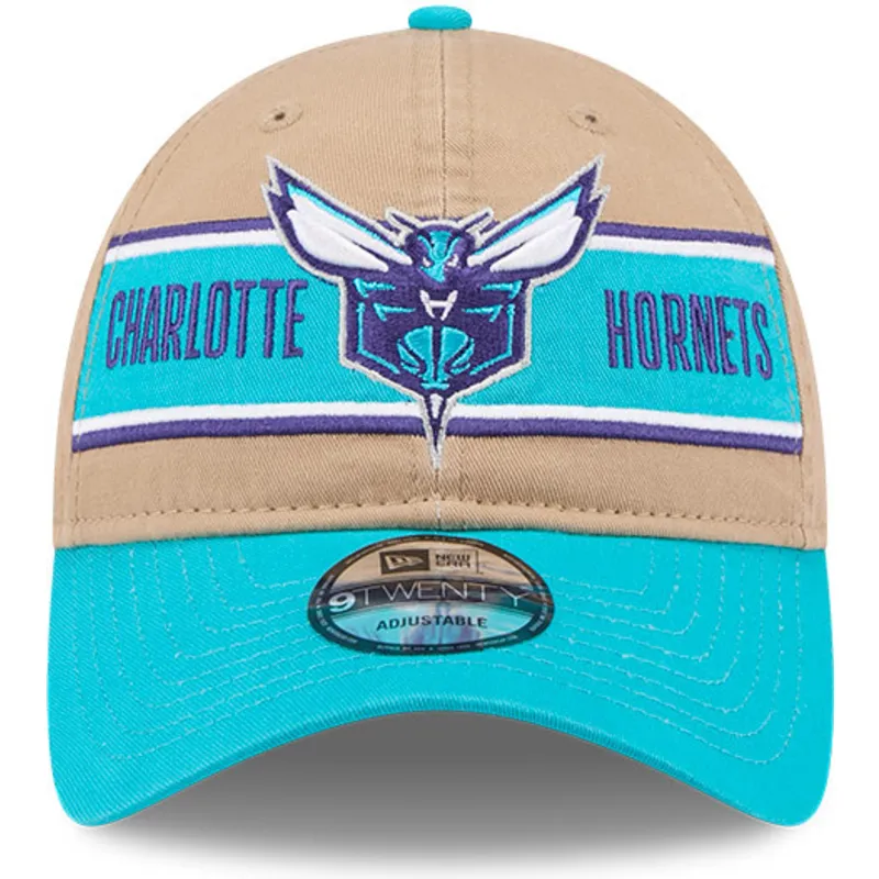 kepure-islenkta-ruda-reguliuojamas-9twenty-draft-2024-charlotte-hornets-nba-new-era