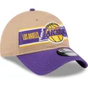 kepure-islenkta-ruda-reguliuojamas-9twenty-draft-2024-los-angeles-lakers-nba-new-era