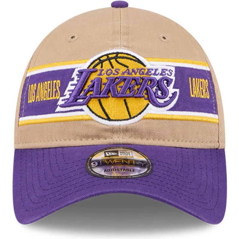 cap-islenkta-brown-adjustable-strap-9twenty-draft-2024-los-angeles-lakers-nba-new-era