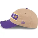 kepure-islenkta-ruda-reguliuojama-juostele-9twenty-draft-2024-los-angeles-lakers-nba-new-era
