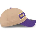 kepure-islenkta-ruda-reguliuojama-juostele-9twenty-draft-2024-los-angeles-lakers-nba-new-era