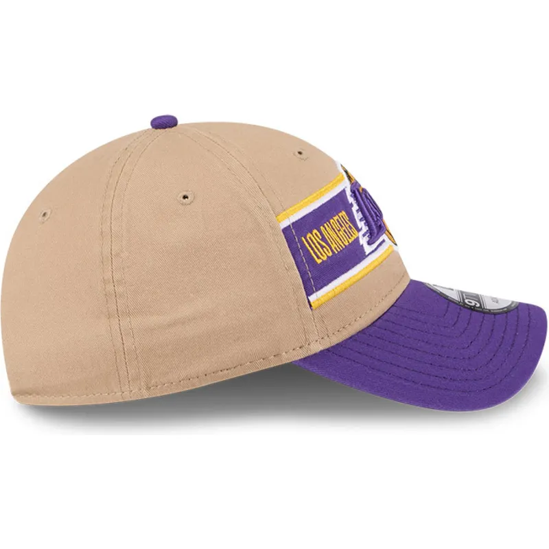 cap-islenkta-brown-adjustable-strap-9twenty-draft-2024-los-angeles-lakers-nba-new-era