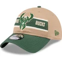 kepure-islenkta-ruda-reguliuojamas-9twenty-draft-2024-milwaukee-bucks-nba-new-era