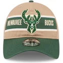 kepure-islenkta-ruda-reguliuojamas-9twenty-draft-2024-milwaukee-bucks-nba-new-era