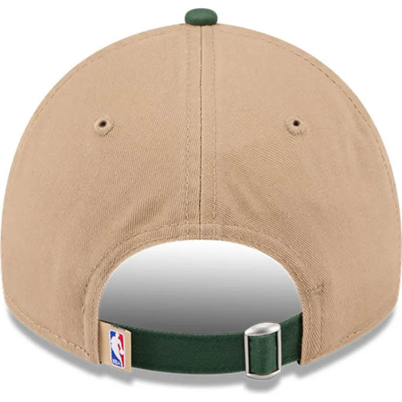 kepure-islenkta-ruda-reguliuojamas-9twenty-draft-2024-milwaukee-bucks-nba-new-era