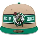 brazowo-zielona-plaska-czapka-snapback-9fifty-draft-2024-boston-celtics-nba-new-era