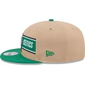 brazowo-zielona-plaska-czapka-snapback-9fifty-draft-2024-boston-celtics-nba-new-era