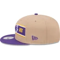 brazowo-fioletowa-czapka-z-daszkiem-snapback-9fifty-draft-2024-los-angeles-lakers-nba-new-era