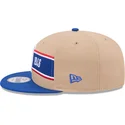 brazowo-niebieska-czapka-z-plaskim-daszkiem-snapback-9fifty-draft-2024-nba-od-new-era