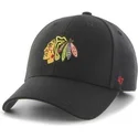 kepure-islenkta-juoda-reguliuojamas-chicago-blackhawks-nhl-47-brand