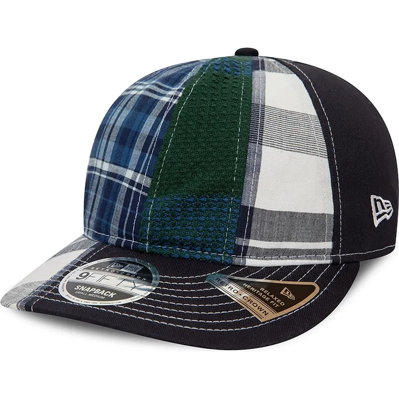 kepure-islenkta-melyna-reguliuojama-juostele-9fifty-retro-crown-relaxed-heritage-fit-new-era