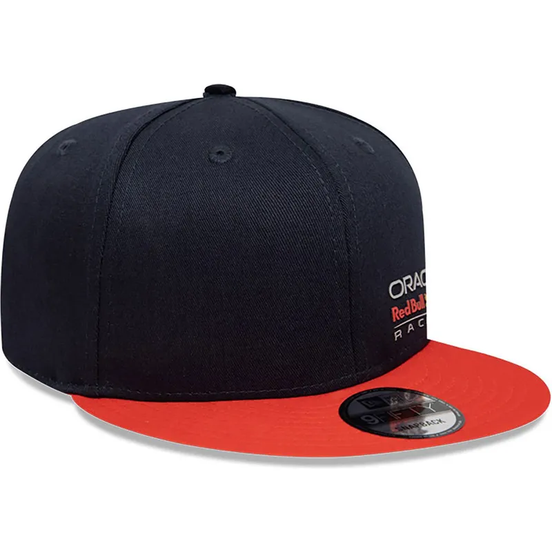 granatowo-pomaranczowa-plaska-czapka-snapback-9fifty-essential-red-bull-racing-formula-1-new-era