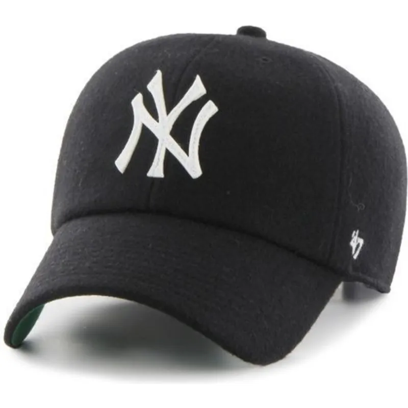 kepure-islenkta-juoda-reguliuojamas-cinta-piel-new-york-yankees-mlb-47-brand