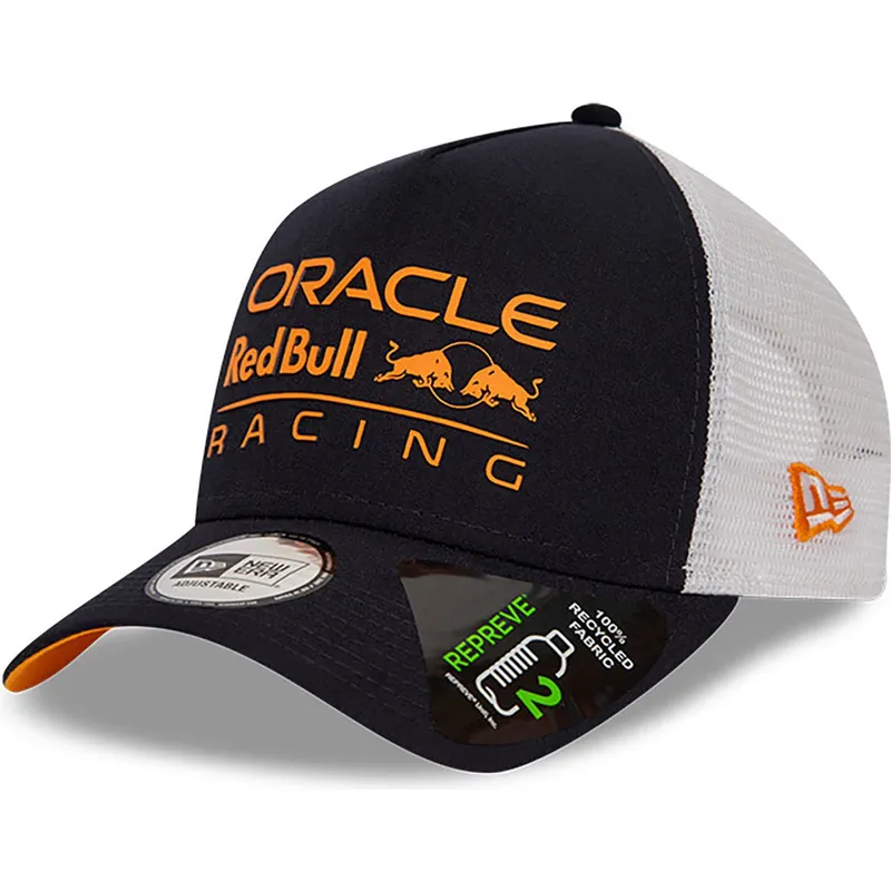 kepure-islenkta-tamsiai-melyna-snapback-e-frame-repreve-red-bull-racing-formula-1-new-era