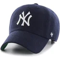 kepure-islenkta-tamsiai-melyna-reguliuojamas-cinta-piel-new-york-yankees-mlb-47-brand