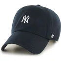 granatowa-czapka-z-zakrzywionym-daszkiem-z-malym-logo-new-york-yankees-mlb-clean-up-od-47-brand
